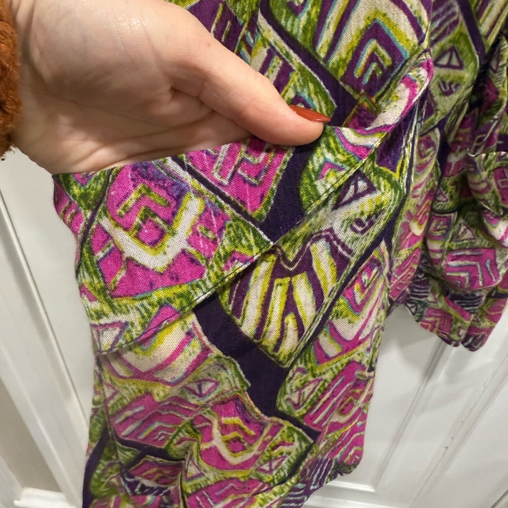 Free People Multicolor Geometric Pattern Dress NWOT - Picture 7 of 9
